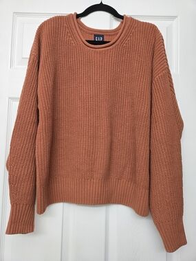GAP Women's Crewneck Sweater - Rust Orange